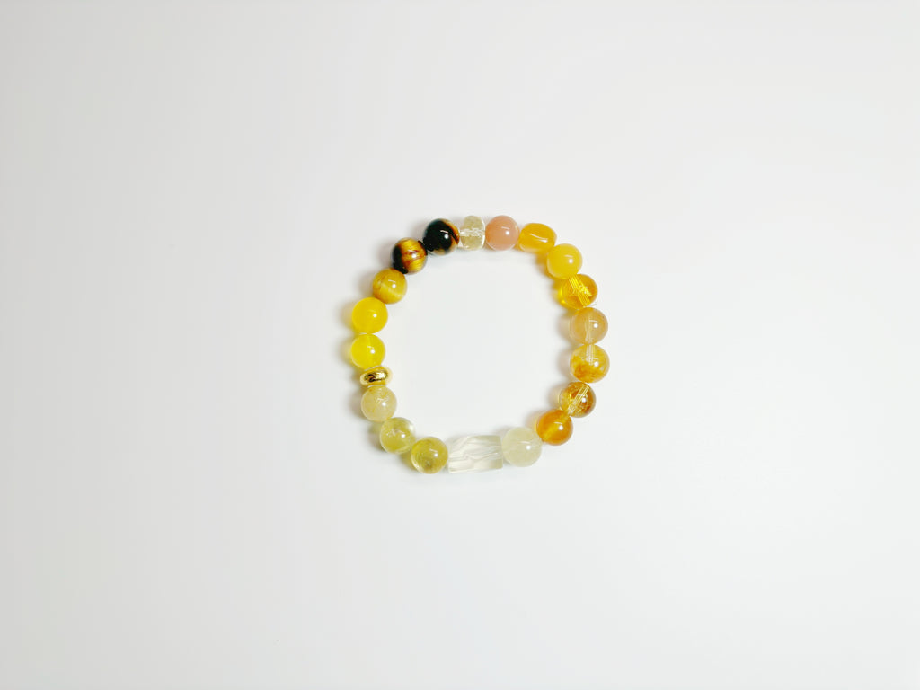 Saturn Silver Crystal Bracelet for career luck & karmic protection. Bazi Metal-Wood element balance with obsidian & silver. Temple-blessed energy shield.