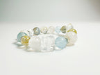 Rainbow Crystal Bracelet for love & peace – 7 chakra stones aligned with Bazi elements. Hand-blessed at Baiyun Temple for energy harmony. 