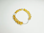 Builders Luck & Grounded Success – Handcrafted Milky White Jade & Golden Rutilated Quartz Bracelet