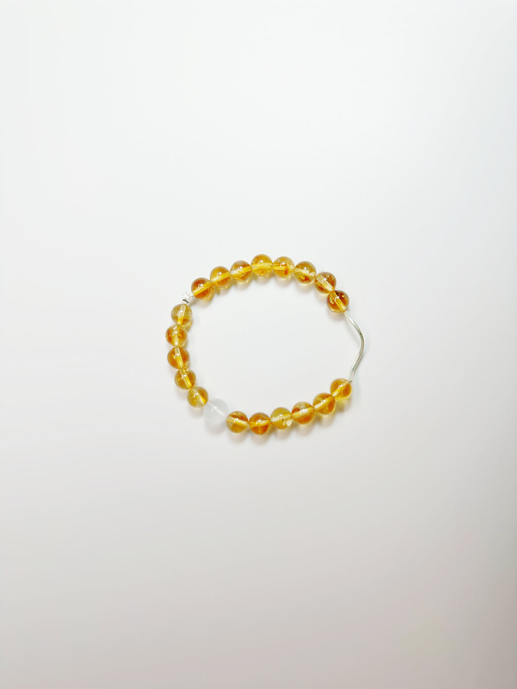 Builders Luck & Grounded Success – Handcrafted Milky White Jade & Golden Rutilated Quartz Bracelet