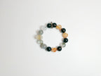 Cosmic Mystery Bracelet: Labradorite & black obsidian for spiritual protection + intuition boost. Bazi Metal-Water aligned, Suppor Baiyun Temple blessed.