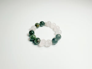 Bold Confidence & Charisma – Handcrafted Rose Quartz Bracelet