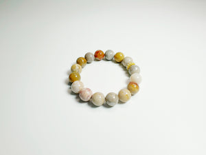Spotlight, Charisma & Passion  – Handcrafted Natural Coral Stone Bracelet