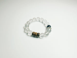 Crystal Clarity & Protection – Handcrafted Clear Quartz Bracelet