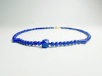 The Diàn Kyanite Necklace: Feng Shui blue kyanite pendant for throat chakra activation & truth alignment. Hand-wrapped metaphysical jewel with optional Baiyun Temple blessing. Enhances communication clarity.