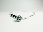 Feng Shui obsidian protection trio set with black/rainbow/snowflake stones - metaphysical energy armor
