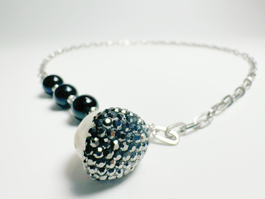 Feng Shui obsidian protection trio set with black/rainbow/snowflake stones - metaphysical energy armor