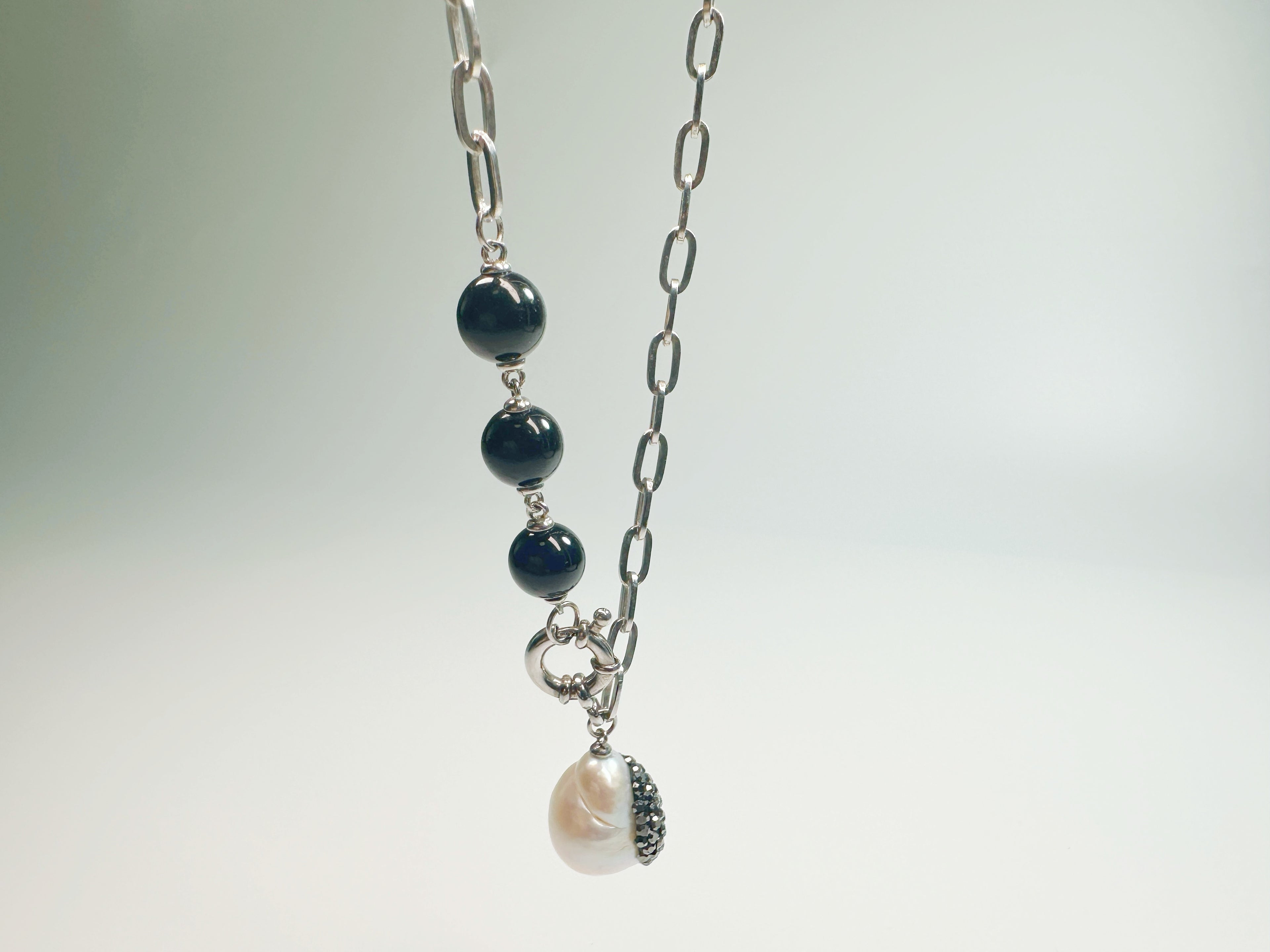 Feng Shui obsidian protection trio set with black/rainbow/snowflake stones - metaphysical energy armor