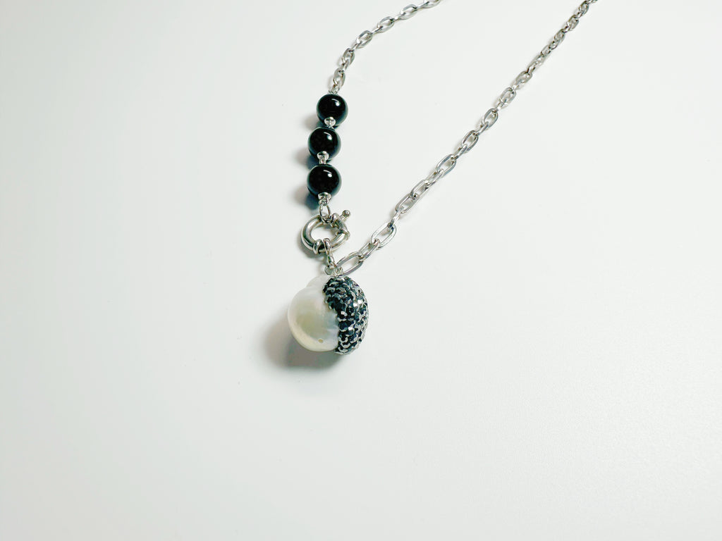 Feng Shui obsidian protection trio set with black/rainbow/snowflake stones - metaphysical energy armor
