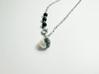 Feng Shui obsidian protection trio set with black/rainbow/snowflake stones - metaphysical energy armor