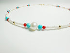 Feng Shui malachite pearl necklace for emotional balance & prosperity - metaphysical energy jewelry