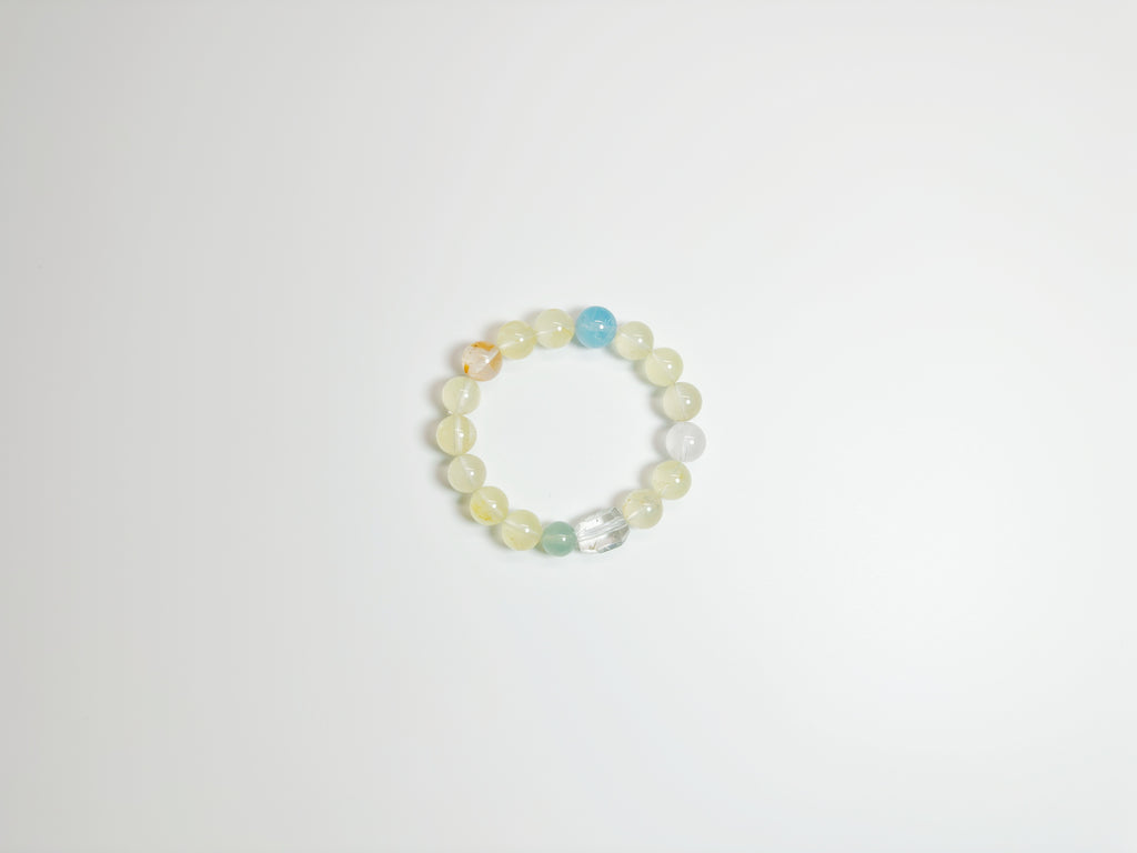 Feng Shui lemon quartz chakra bracelet for vitality & energy alignment - metaphysical harmony jewelry