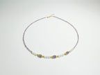 Feng Shui amethyst blossom necklace with pearls for spiritual awakening - metaphysical energy jewelry