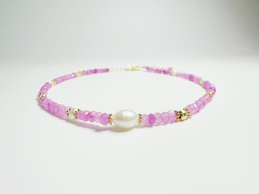Feng Shui harmony bracelet with aquamarine and clear quartz - metaphysical protection jewelry.