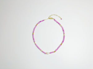Intuitive Flow & Intuition – Handcrafted Aquamarine & Clear Quartz Necklace