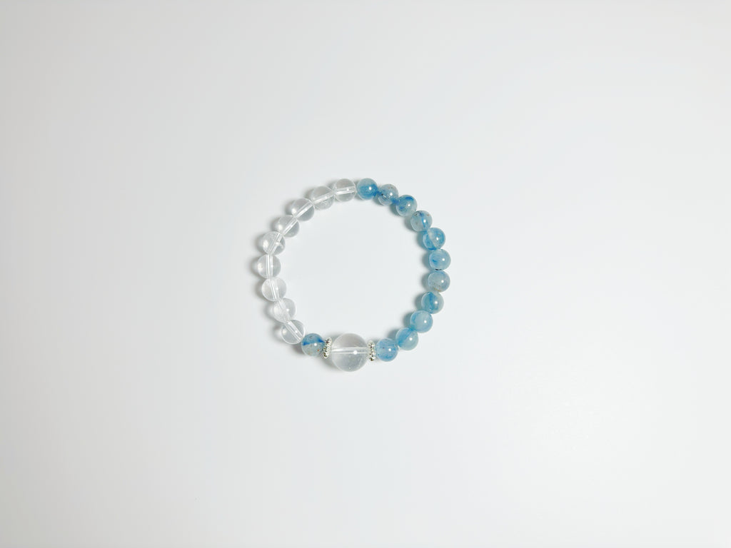 The Lán(兰): Feng Shui Clear Quartz & Kyanite & Alloy for calming energy + communication enhancement. Handcrafted metaphysical decor with optional Baiyun Temple blessing. Invites peaceful flow.