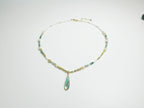 Feng Shui  jade pendant - metaphysical prosperity jewelry . Mother-of-Pearl
& Abalone Shell & Alloy & Green Agate 