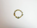 Feng Shui Stone & moonstone garden pendant with tourmaline quartz. Combines silver moonstone clarity + green tourmaline protection. Optional Baiyun Temple blessing for cosmic energy alignment.